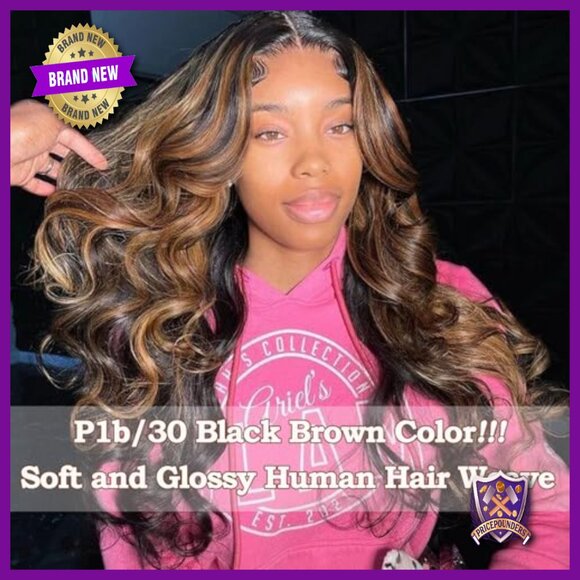 Body Wave Human Hair Extensions 3 Bundles with 4x4 Lace Closure main image 5